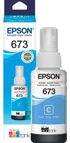 GARRAFAREFIL DE TINTA EPSON T673220AL CIANO P L800 L805 L1800