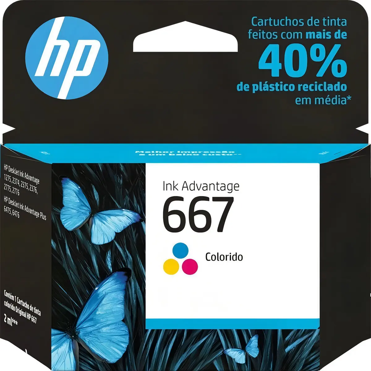CARTUCHO HP 3YM78AL 667 TRICOLOR