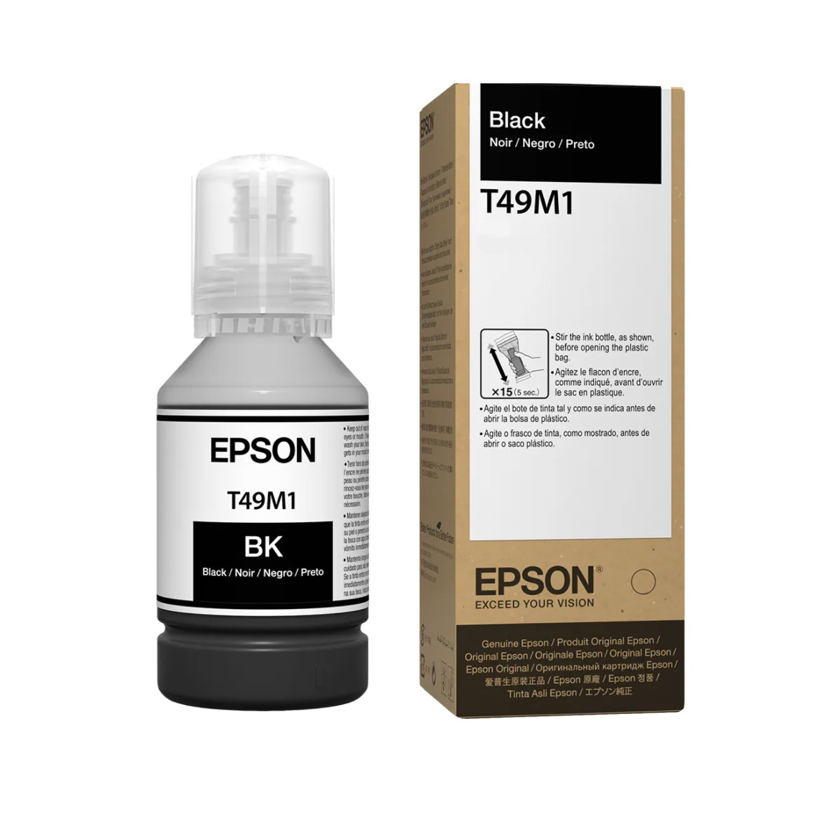 REFIL TINTA EPSON PRETO T49M120