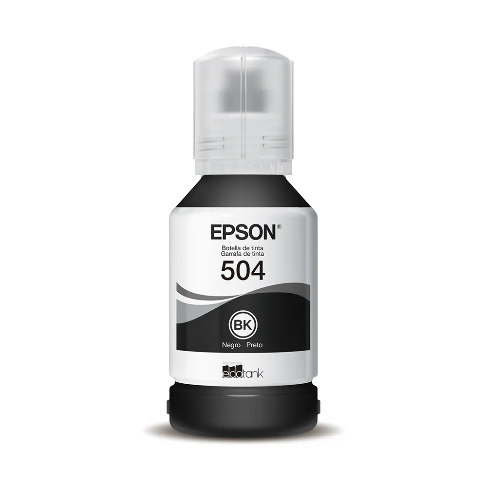 GARRAFAREFIL DE TINTA EPSON T504122BR PRETO P L4150 L4160 L6171