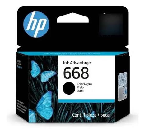CARTUCHO HP 7FP37VL 668 PRETO