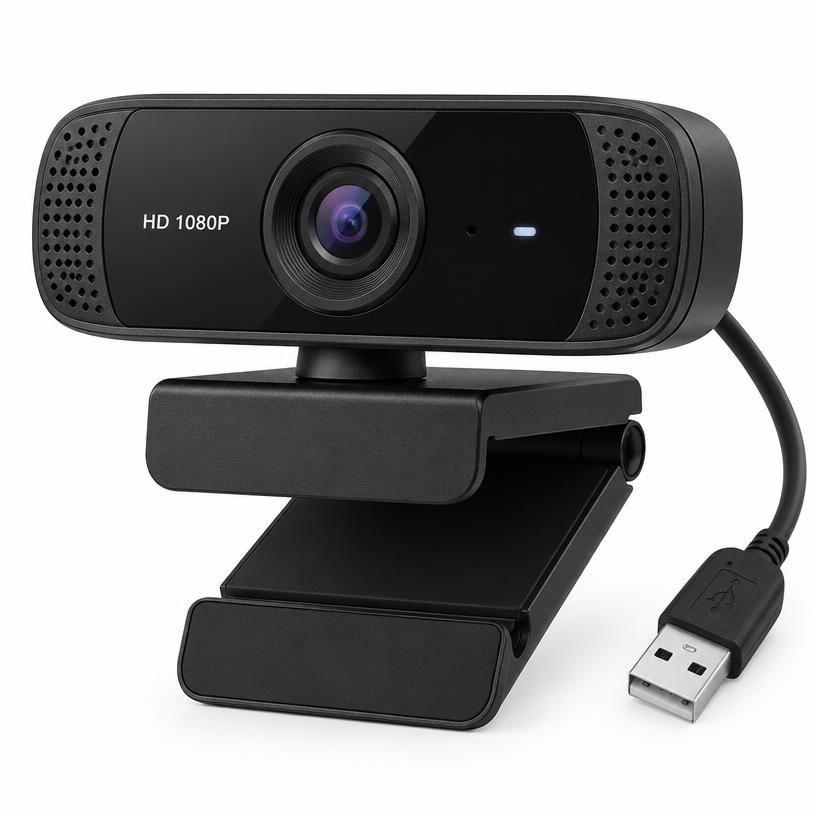 Webcam Full HD 1080p com microfone